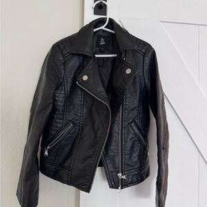 Art Class Black Faux Leather Jacket